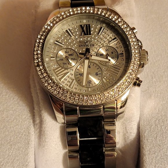 INVICTA Angel Multi-Function Silver Crystal-set Ladies Watch main image 8